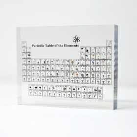 Atomica™ - Acrylic Periodic Table With Real Elements - The Wacky Company