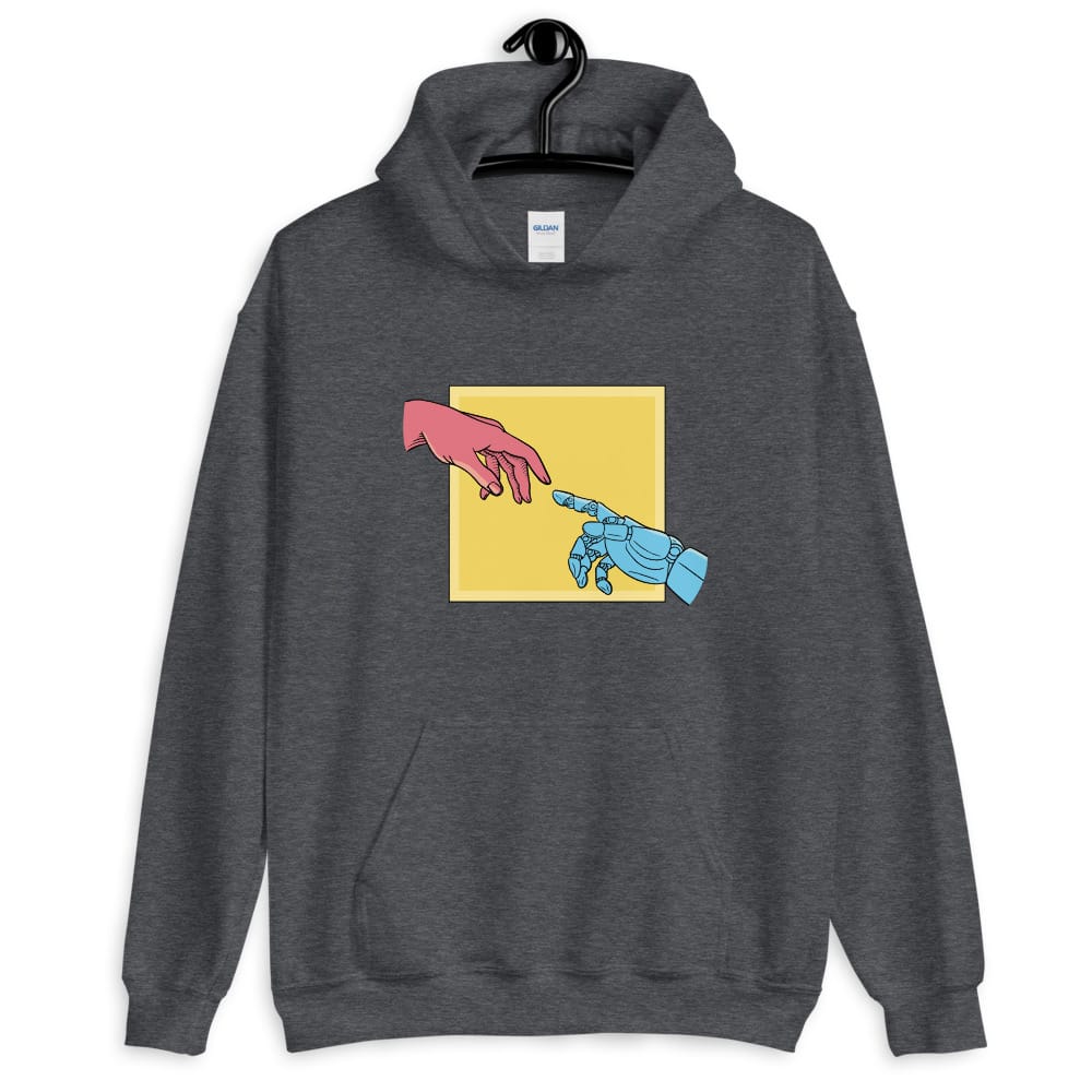 The Creation of Adam Robot Hoodie