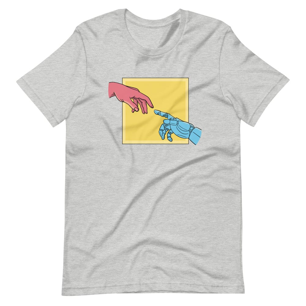 The Creation of Adam Robot T-Shirt