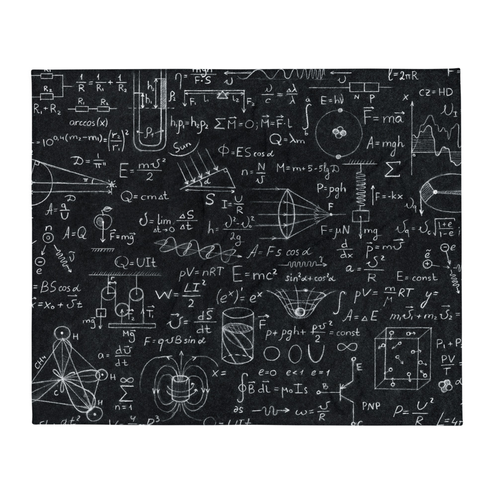 Physics Throw Blanket