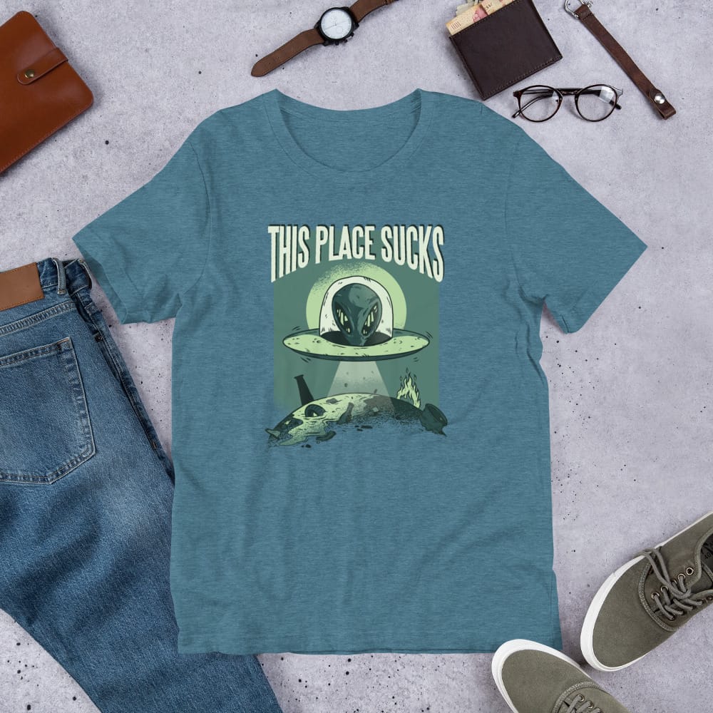 This Place Sucks UFO T-Shirt - Image 2