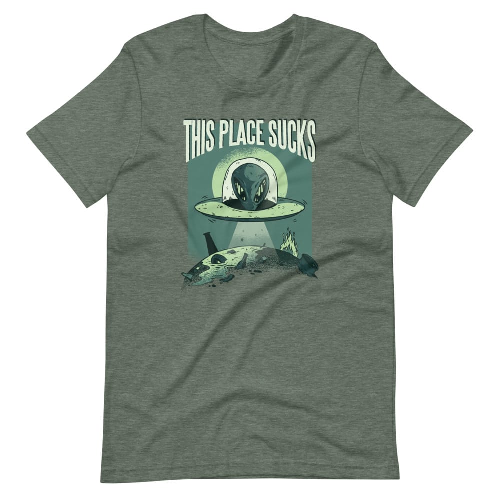 This Place Sucks UFO T-Shirt - Image 3