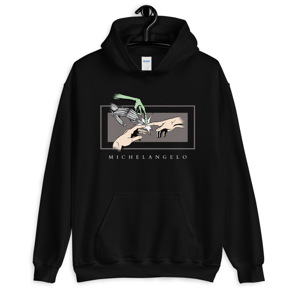 The Creation of Adam Parody Hoodie