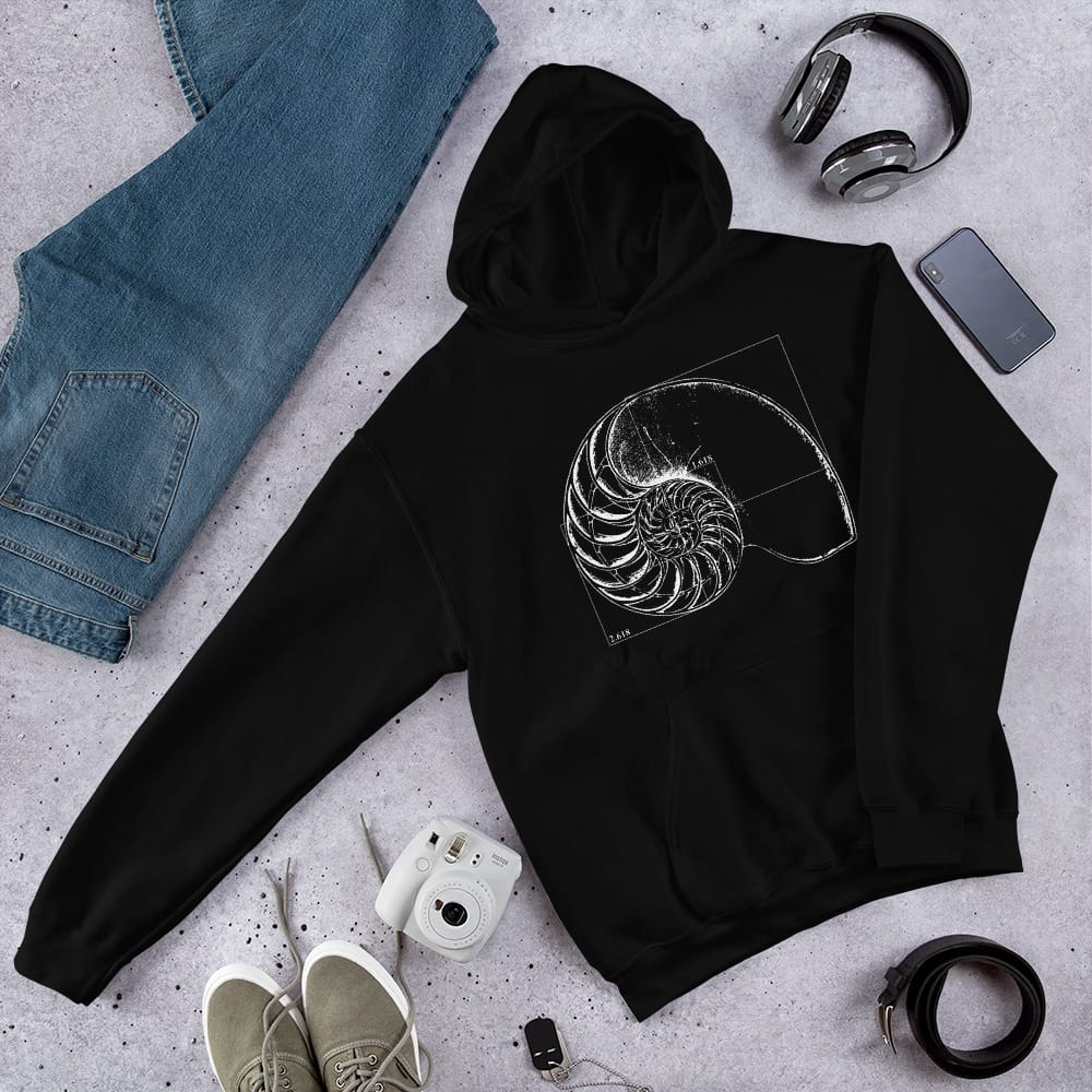 Fibonacci on a Nautilus Hoodie - Image 3