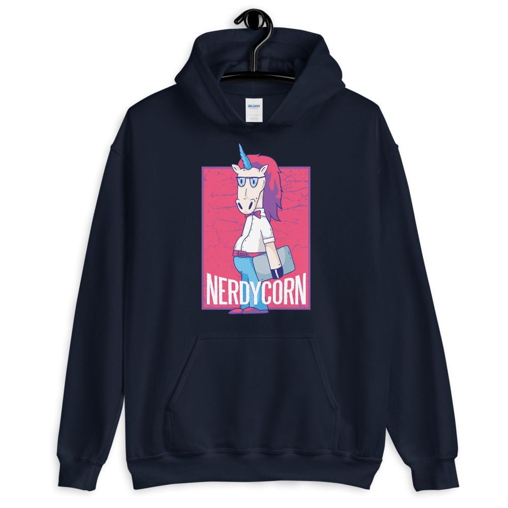 Nerdy Unicorn Hoodie - Image 3