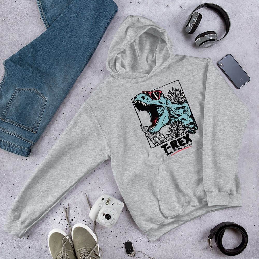 T-Rex King of The Jungle Hoodie - Image 3