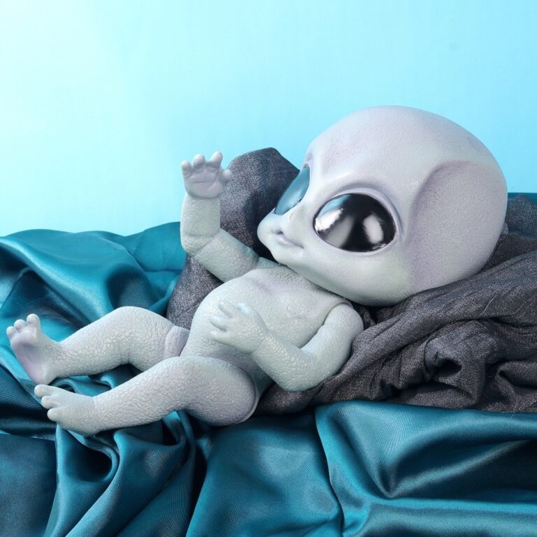 Realistic Baby Alien Vinyl Doll - The Wacky Company