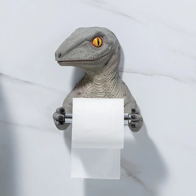 Velociraptor Toilet Paper Holder