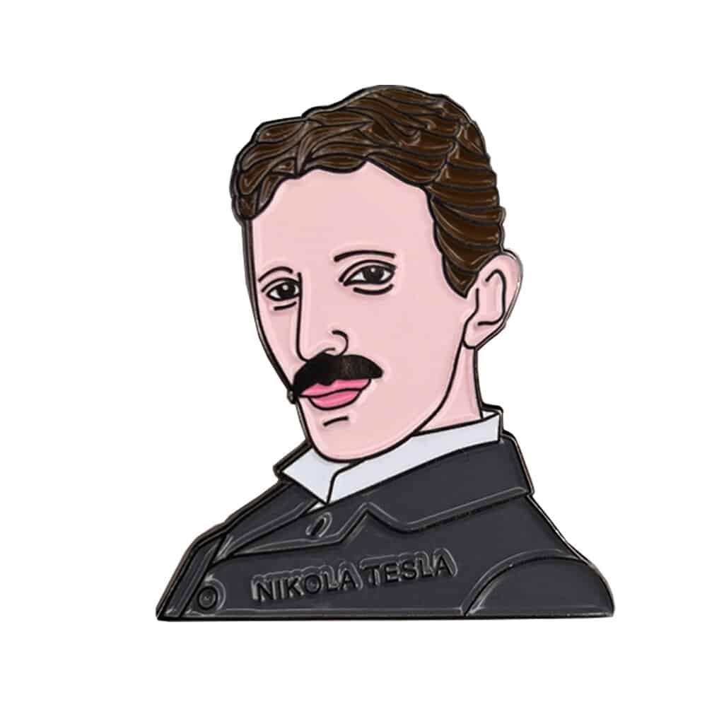 Nikola Tesla Enamel Pin