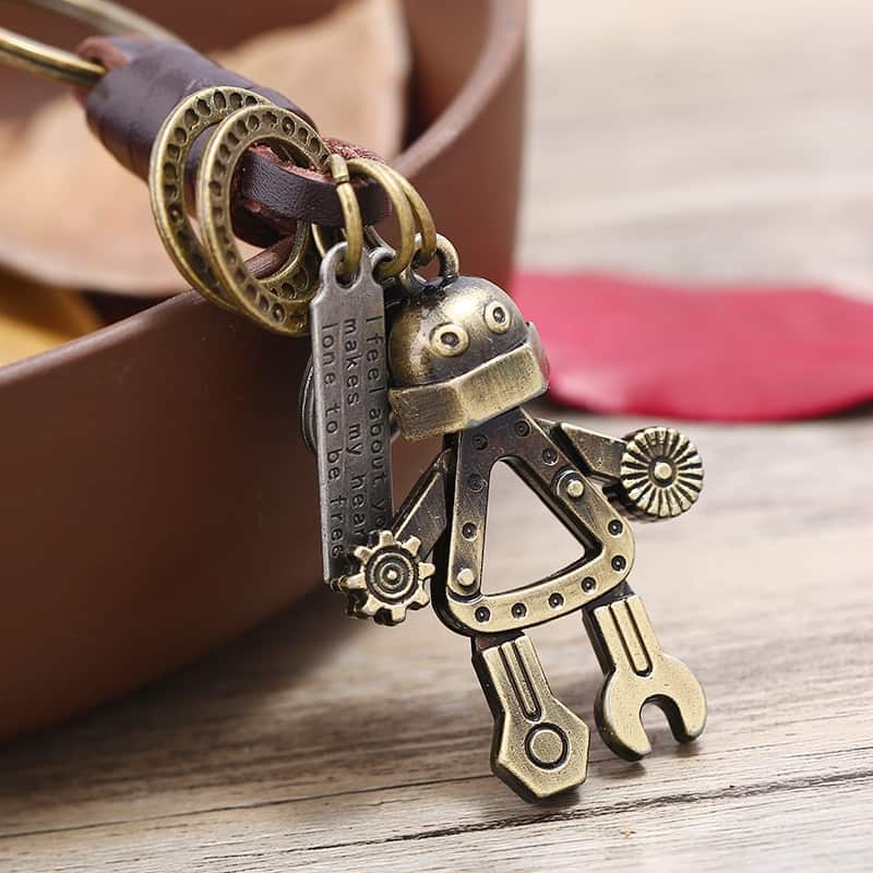 Wrench Robot Keychain