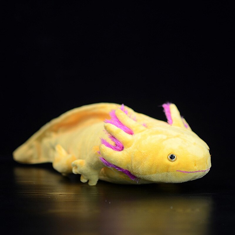 Lifelike Yellow Axolotl Plush Toy