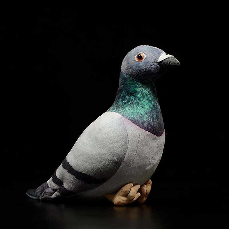 Lifelike Gray Pigeon Plush Toy